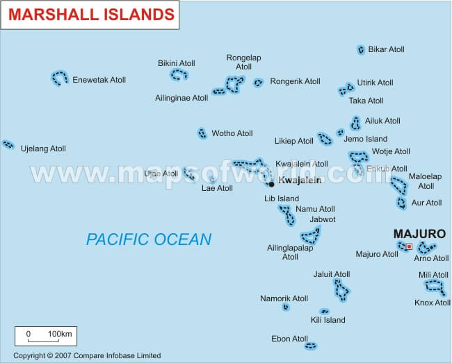 marshall islands map pacific ocean